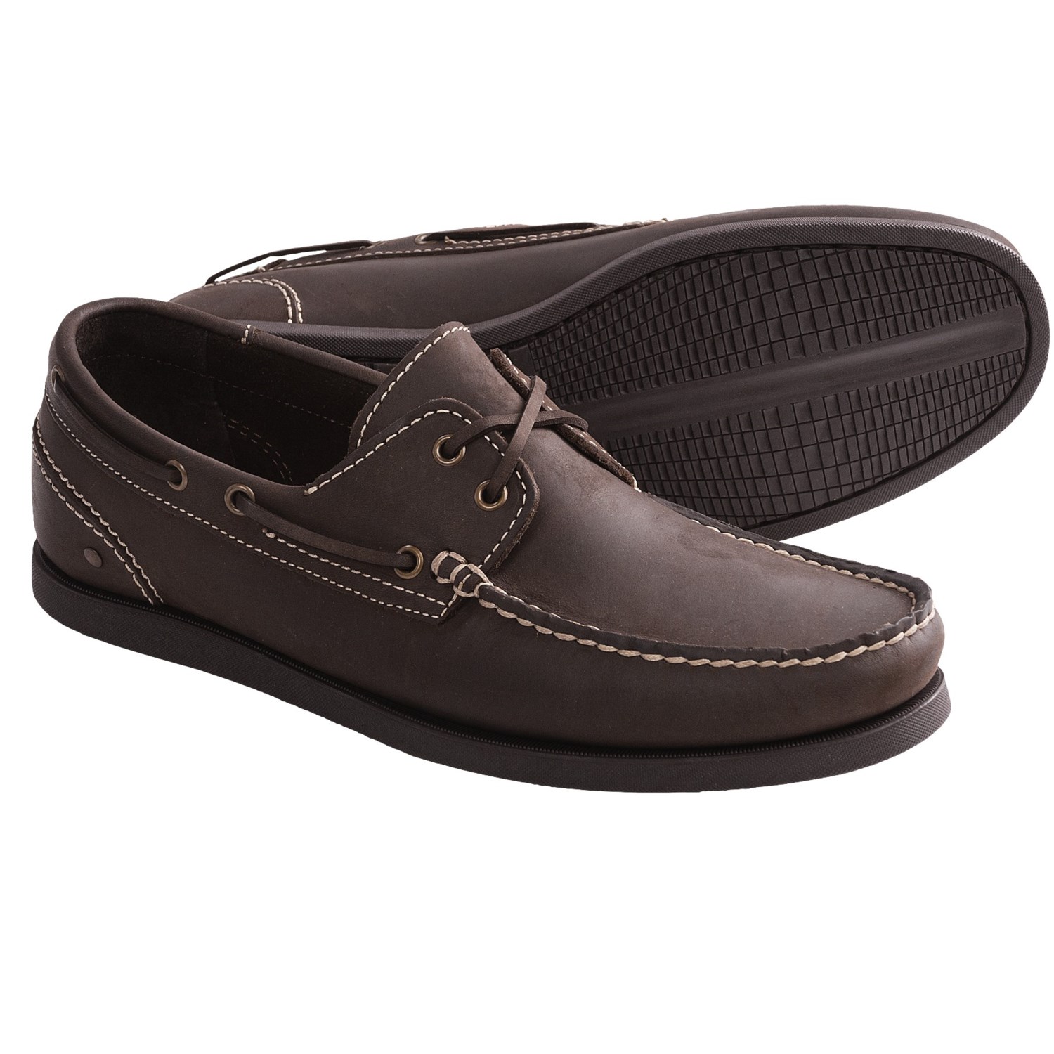 johnston-and-murphy-barnaby-boat-shoes-nubuck-for-men-in-dark-brown~p ...