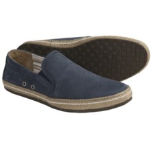 Johnston & Murphy Caperton Shoes - Nubuck, Slip-Ons (For Men) in Navy - Closeouts