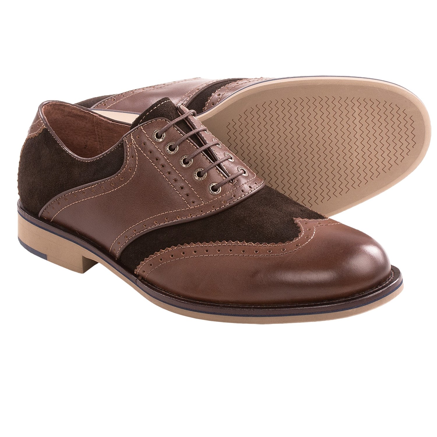 johnston-and-murphy-ellington-oxford-shoes-leather-suede-wingtips-for ...