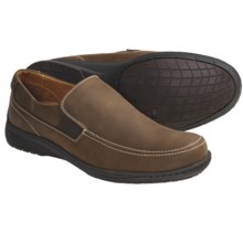 Johnston & Murphy Gibb Moc Shoes - Leather, Slip-Ons (For Men) in Gunsmoke - Closeouts