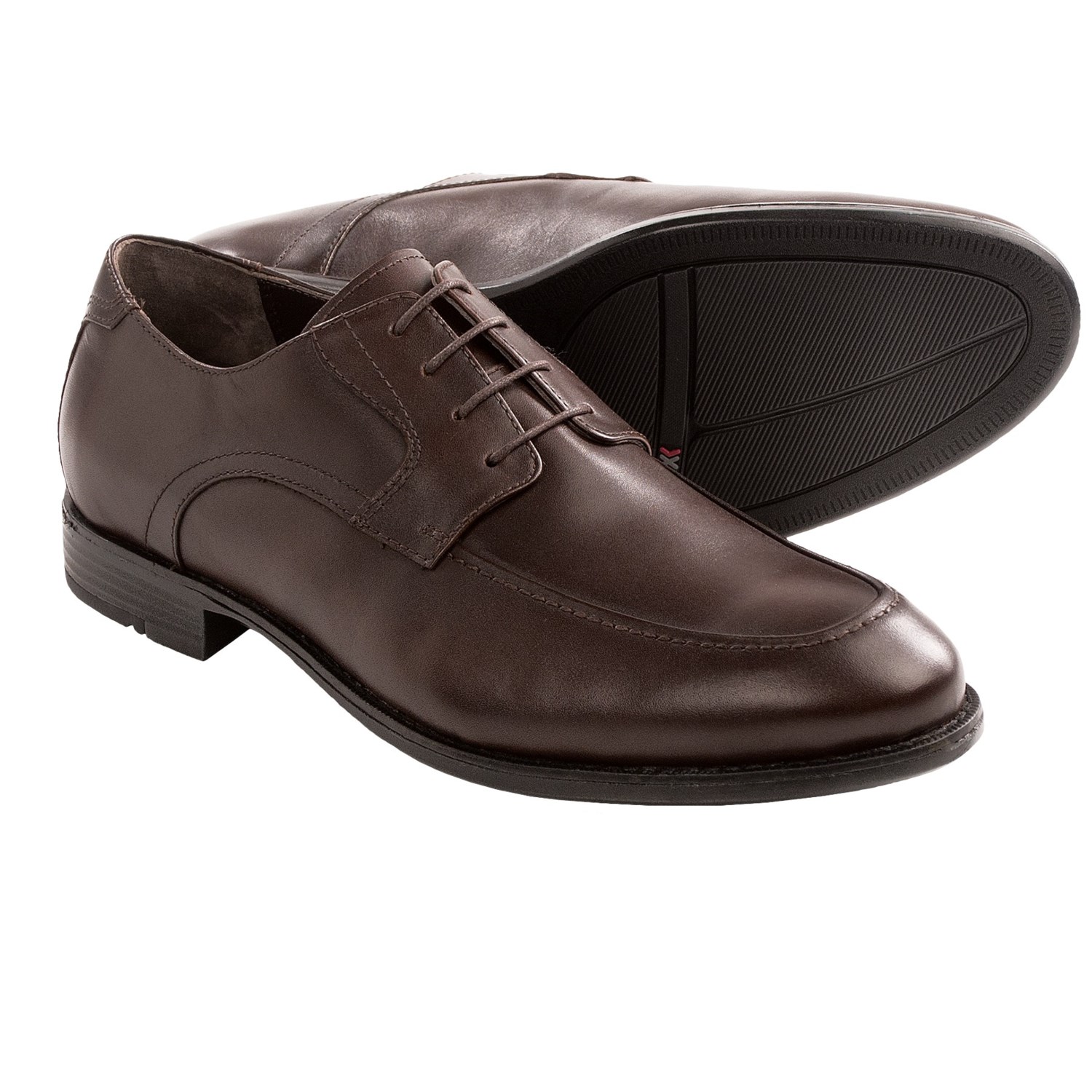 johnston-and-murphy-russell-shoes-leather-moc-toe-lace-ups-for-men-in ...