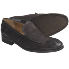 Johnston & Murphy Tilson Shoes - Italian Waxed Suede, Slip-Ons (For Men) in Grey - Closeouts