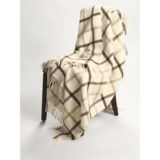 Johnstons of Elgin Alpaca-Lambswool Throw Blanket - Limited Edition, Windowpane