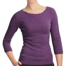 Johnstons of Elgin Boat Neck Sweater - Cashmere (For Women) in Thistle - Closeouts