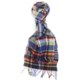 Johnstons of Elgin Bright Buffalo Check Scarf - Woven Lambswool
