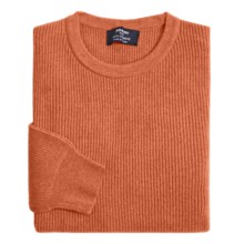 Johnstons of Elgin Cashmere Cardigan Stitch Sweater (For Men) in Cinnamon - Closeouts