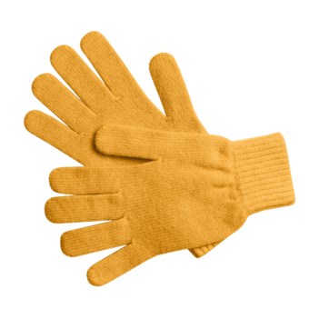 Johnstons of Elgin Cashmere Gloves (For Women) in Pollen