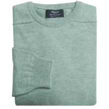 Johnstons of Elgin Cashmere Sweater - Midweight (For Men) in Duck Egg - Closeouts