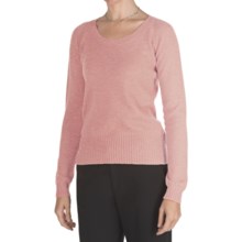 Johnstons of Elgin Cashmere Sweater - Round Neck (For Women) in Peony - Closeouts