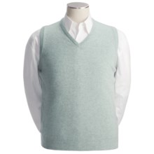Johnstons of Elgin Cashmere Vest (For Men) in Duck Egg - Closeouts