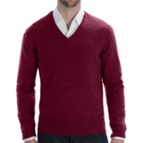 Johnstons of Elgin Lightweight Cashmere Sweater - V-Neck (For Men)