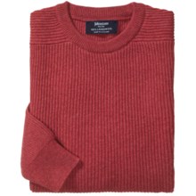 Johnstons of Elgin Ribbed Lambswool Sweater (For Men) in Poppy - Closeouts