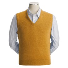 Johnstons of Elgin Scottish Cashmere Vest (For Men) in Gold - Closeouts
