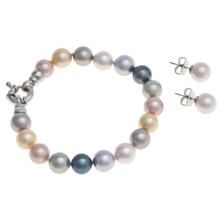 Joia de Majorca 10mm Organic Pearl Bracelet and Earring Set in Pastel - Closeouts