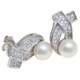 Joia de Majorca 8mm Pearl and Cubic Zirconia Earrings