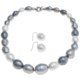 Joia de Majorca Graduated 18" Baroque Pearl Necklace and Earring Set