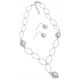 Joia de Majorca Leaf Link Necklace and Earring Set - Baroque Pearls