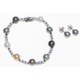 Joia de Majorca Multicolor Organic Pearl Bracelet and Earring Set