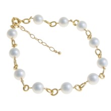 Joia de Majorca Organic Pearl and Chain Necklace - 14mm in Gold - Closeouts