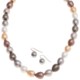 Joia de Majorca Pear Shape 10x12mm Baroque Pearl 18" Necklace and Earring Set
