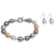 Joia de Majorca Pear Shape 10x12mm Baroque Pearl Bracelet and Earring Set