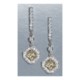 Jokara Canary Cubic Zirconia Earrings - Pave Surround