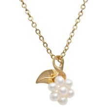 Jokara Cluster Pearl Pendant Necklace in Gold - Closeouts