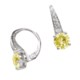 Jokara Cubic Zirconia Earrings - Pave , 3CT