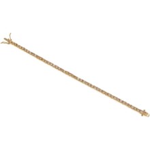 Jokara Cubic Zirconia Tennis Bracelet in Gold/Canary - Closeouts