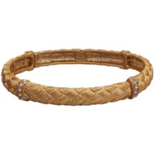 Jokara Golden Weave Stretch Bracelet in Gold - Closeouts