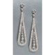 Jokara Vintage Linear Earrings - Cubic Zirconia