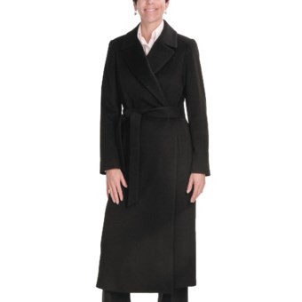 Jonathan Michael Coat - Merino Wool-Cashmere (For Plus Size Women) in Black