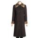 Jonathan Michael Lambswool Coat - Faux-Leopard Collar and Cuff (For Women)