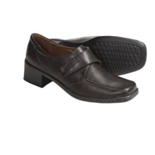Josef Seibel Biscay 01 Leather Shoes - Slip-Ons, Contrast Stitching (For Women) in Brown - Closeouts