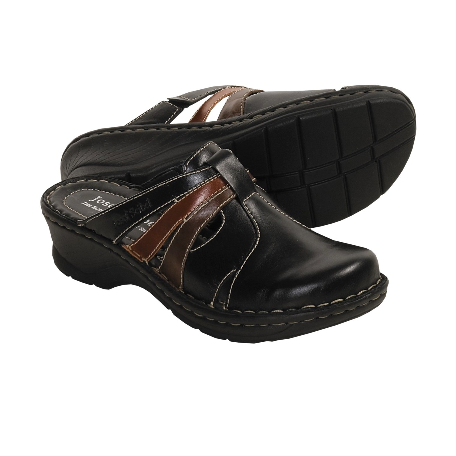 josef seibel leather clogs