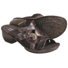 Josef Seibel Cecily Leather Sandals (For Women) in Espresso - Closeouts