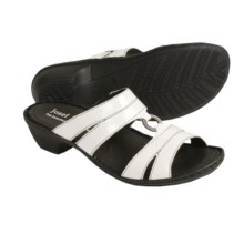 Josef Seibel Emmy Sandals - Slide-Style (For Women) in White Patent - Closeouts