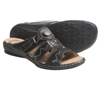 Josef Seibel Gabi Sandals - Leather (For Women) in Black