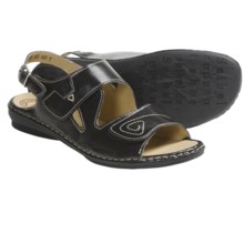 Josef Seibel Grazia 01 Sandals - Leather (For Women) in Black - Closeouts