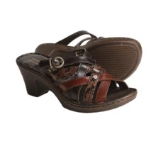 Josef Seibel Jenna Sandals - Leather (For Women) in Brandy - Closeouts