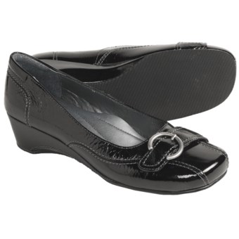 Josef Seibel Mary Pumps - Wedge Heel (For Women) in Black Patent