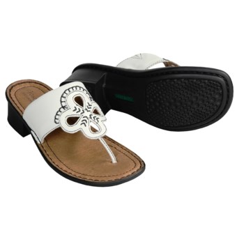Josef Seibel Mel Sandals - Leather Thongs (For Women) in White