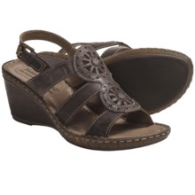 Josef Seibel Salma 08 Sandals - Leather, Wedge Heel (For Women) in Espresso - Closeouts