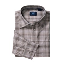 Joseph Abboud Plaid Sport Shirt - Cotton, Long Sleeve (For Men) in Coffee Bean - Closeouts