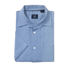 Joseph Abboud Silk-Cotton Sport Shirt - Short Sleeve (For Men) in Horizon - Closeouts