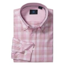 Joseph Abboud Tonal Check Sport Shirt - Cotton, Long Sleeve (For Men) in Pink - Closeouts