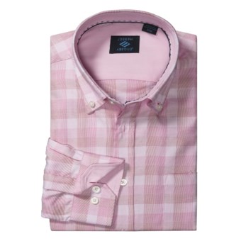 Joseph Abboud Tonal Check Sport Shirt - Cotton, Long Sleeve (For Men) in Pink