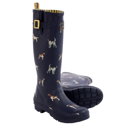 Joules Welly Dogs Print Rain Boots Waterproof (For Women)