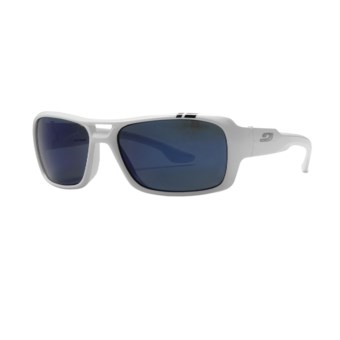 Julbo Dock Sunglasses - Polarized, Spectron 3 Lenses in White/Polarized 3+ Blue Flash