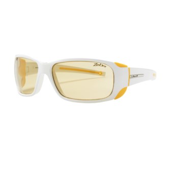 Julbo Montebianco Sunglasses - Photochromic NXT Zebra® Lenses in White/Yellow/Zebra